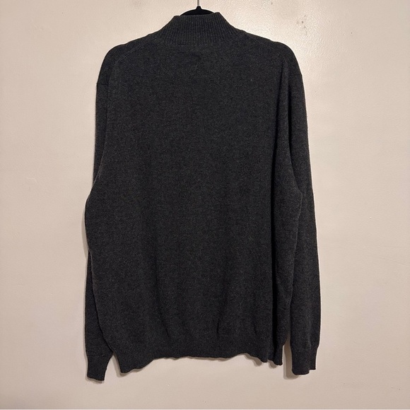 John W. Nordstrom Cashmere 1/4 Zip Sweater Size‎ XXL grey men’s - Picture 4 of 4